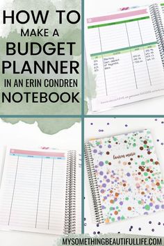 how to make a budget planner in an ern binder notebook