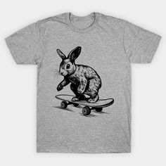 Show your love for bunnies and skateboarding easter rabbits with this easter day illustration for women, teenager and kids. Suitable for bunny lovers as a great gift for Easter. -- Choose from our vast selection of Crewneck and V-Neck T-Shirts to match with your favorite design to make the perfect graphic T-Shirt. Pick your favorite: Classic, Boxy, Tri-Blend, V-Neck, or Premium. Customize your color! For men and women. Easter Rabbits, Day Illustration, Skateboard Tshirt, Rabbit Lover, Bunny Lovers, Easter Rabbit, Easter Day, Kids Magnets, Skateboarding