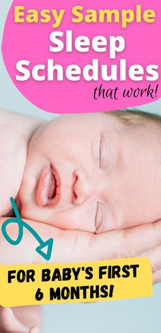 Baby Sleep Schedules from Birth to Six Months; image of sleeping infant One Month Old Schedule, Baby Wise, Newborn Schedule, One Month Old