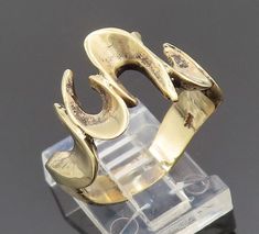 14K GOLD - Vintage Modernist Open Swirl Pattern Ring Sz 8.5 - GR432 Jewelry Type:          Ring Metal Type:             14k Gold  Metal Size:              8.5 Finger  Stone Type:             N/A Condition:               N/A Jewelry Weight:      7.3 Grams PLEASE NOTE: THIS ITEM IS PRE-OWNED. ALTHOUGH MOST ITEMS ARE IN VERY GOOD CONDITION, SOME MAY NEED CLEANING AND/OR MINOR REPAIRS. WE MAKE A VERY STRONG EFFORT TO UPLOAD CLEAR PICTURES. PLEASE INSPECT ALL PICTURES AND ASK ALL QUESTIONS YOU MAY HAVE PRIOR TO MAKING A PURCHASE. NOT ALL STONES ARE GENUINE, SOME ARE ENHANCED OR CREATED. Modernist Jewelry Rings, 5 Fingers, Pattern Ring, Ring Metal, Swirl Pattern, All Pictures, Gold Metal, Swirl, Ring