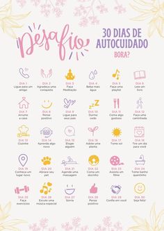 the spanish language poster shows different types of flowers