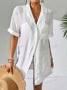 Short Sleeve Kimono, Casual Kimono, Womens Kimono, Color Shorts, Kimonos, Fashion Online Shop, Summer Beach, All Fashion, Woven Fabric