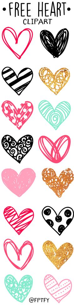 the free heart clipart is an easy to use craft project for valentine's day