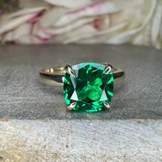 🐣. Offer Xtras! Green emerald ring 14k white gold, cushion shaped emerald engagement rings, Unique solitaire minimalist emerald ring, anniversary ring #7779 for $445.0 #EngagementRings #AnniversaryGift #EmeraldRing #14kWhiteGold #SolitaireRing #CushionShaped #MinimalistEmerald #OneOfAKindRing #UniqueRing #GreenEmeraldRing Solitaire Square Cut Emerald Promise Ring, Square Cut Solitaire Emerald Ring For Promise, Square Cut Solitaire Emerald Promise Ring, Classic Square-cut Emerald Promise Ring, Classic Square Cut Emerald Promise Ring, White Gold Emerald Ring Square Cut, Fine Jewelry Emerald Cushion Cut Ring, Fine Jewelry Cushion Cut Emerald Ring, Classic Cushion Cut Emerald Ring For Formal Occasions