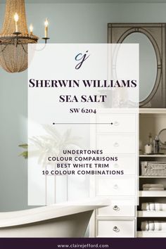 sherwin williams sea salt color combinations for bathroom cabinets and drawers with chandelier