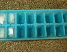 an ice cube tray is shown on the floor