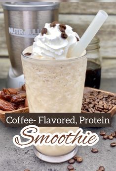 Creamy, Coffee Protein Smoothie High Protein Coffee Smoothie, Garden Of Life Protein Shake Recipes, Whey Smoothie Recipes, Low Sugar Protein Shakes, Shaker Recipes, Best Whey Protein Powder