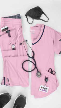 Check out Grey's Anatomy Impact's new color Rose Chiffon available at Uniform Advantage Short Evening Dresses Classy, Cna Life, Medical Fashion, Doctor Outfit