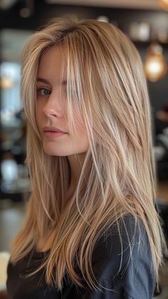 Best Hair Color For Blue Eyes And Tan Skin, Hair Colors For Natural Blondes, Unique Natural Hair Color, European Hairstyles Women, Cool Toned Dirty Blonde Hair, Subtle Face Framing Layers, Redhead Haircut, Blonde With Strawberry Blonde Lowlights, Light Strawberry Blonde