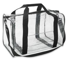 clear duffle bag Clear Backpacks, Security Bag, Clear Backpack, Clear Handbags, Clear Tote Bags, Work Handbag, Lunch Tote Bag, Backpack With Wheels, Duffle Bags