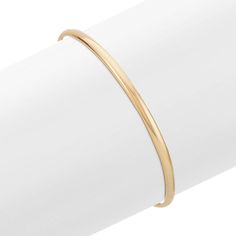 This highly polished seven inch bangle bracelet is crafted in quality 14 karat Italian yellow gold. The hinge clasp allows for easy access and added security. 14k Gold Bangle Bracelet, Gold Bangle Bracelets, Rose Gold Bangle Bracelet, White Gold Bangle, Expandable Bangle Bracelet, Diy Jewelry Earrings, Rose Gold Bangle, Yellow Gold Bangle, Jewelry Catalog