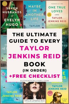 Taylor Jenkins Reid checklist Taylor Jenkins Reid Books, Book Checklist, Reading Checklist, Books To Read In Your Teens, Hugo Book, Books To Read In Your 20s, Taylor Jenkins Reid, Books To Read Before You Die, Books To Read For Women