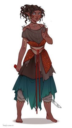 Character images for my dungeons and dragons characters (mostly females) - Album on Imgur Dnd Art, Afro Art, Drawing Clothes