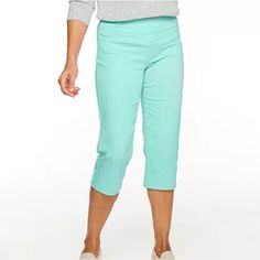 Women's Petite Capri Pants From Croft & Barrow. Effortless Stretch Fabric Sateen Construction 2 Faux Front Pockets Fit & Sizing 19-In. Inseam Straight-Leg Opening Hidden Elastic Waistband Comfort Waistband Flat Front Fabric & Care Cotton, Polyester, Rayon, Spandex Machine Wash - Delicate Fitted Casual Capri Length Bottoms, Non-stretch Capri Length Pants For Spring, Spring Pull-on Capri-length Pants, Blue Cropped Leg Capris For Spring, Spring Capri Pants With Pull-on Style, Spring Capri Length Pants With Pull-on Style, Spring Capri Length Pull-on Pants, Spring Capri-length Pull-on Pants, Spring Capri Pants