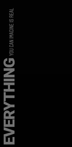 a black and white poster with the words everything