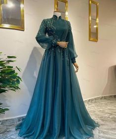 Contact+us:+lisamony@outlook.com Please+left+message+what+color+you+need+when+you+order+it.Besides+the+picture+color,+you+can+also+choose+any+color+you+want. A+Line+high+neck+green+chiffon+prom+dresses+with+long+sleeves Processing+time:+12-21+business+days Shipping+Time:+3-5+business+days... Prom Dresses With Long Sleeves, Hijab Prom Dress, Muslim Prom Dress, Dresses With Long Sleeves, Chiffon Prom Dresses, Muslim Evening Dresses, Mode Abaya, Fancy Dresses Long, Prom Dresses Modest