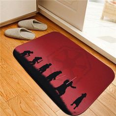 Star Wars Floor Mat (Various Designs) from Gallery Wallrus | Eclectic Wall Art & Decor with Worldwide Shipping Star Wars Prints, Bathroom Carpet, Glass Jug, Storm Trooper, Galactic Empire, Kids Bathroom, Liquor Bottles, Kids' Bathroom