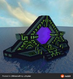 Giant Nether Portal Design, Minecraft Giant Builds, Minecraft End Portal Design, Minecraft Portal Design, Minecraft Wizard, Nether Portal Design, Mc Houses, Minecraft Space, Minecraft Temple