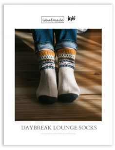 Daybreak Lounge Socks Pattern Download Colorwork Socks, Layette Pattern, Baby Socks Pattern, Harrisville Designs, Baby Romper Pattern, Merchant Mills, Dog Sweater Pattern, Embroidery Crochet, Shirt Dress Pattern