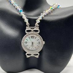 Silver Watch Pendant. Fully Functional With Brand New Batteries Put In The Watch. Necklace Is 20 In H Watch Pendant, The Watch, Watch Necklace, Silver Watch, Batteries, Style Me, Brand New, Pendant, Silver