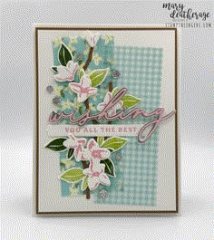 a card with flowers and the words wishing you're the best