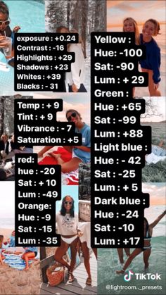 a poster with the dates and times for various activities to do on vacation in europe