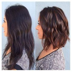 Mid length layered hair Super Short Hair, Hair Painting, Hair Color Trends, Long Hair Cuts, Hair Skin, Shoulder Length