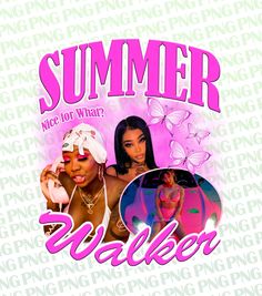 Summer Walker, Rap Shirt, Summer Graphic Tee, Digital Files, Transparent Background, Graphic Tee, Rap, Physics, High Resolution