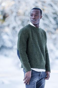 Fort Pullover | Knitting Pattern by Jared Flood Crochet Men Sweater, Masculine Wardrobe, Cottagecore Fashion Male, Crochet Men, Masculine Fashion, Brooklyn Tweed, Aesthetic Crochet, Cottagecore Fashion, Wool Pullover