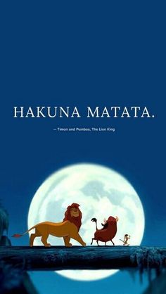 the lion king movie poster from disney's live - action film, hakuna matata