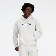 Klutch Athletics by New Balance is a next-generation  athlete first approach to sportswear. This innovative  versatile training range is inspired by every aspect of the game  and built to perform in every aspect of your life. The Klutch X NB Fleece Hoodie is a foundational wardrobe essential for versatile  wear-anywhere style. Cotton Hooded Activewear For Sports Events, Athletic Heather Moisture-wicking Sweatshirt For Streetwear, Moisture-wicking Athletic Heather Sweatshirt For Streetwear, Collegiate Sports Hoodie With Moisture-wicking, Functional Athletic Heather Hoodie For Streetwear, Functional Streetwear Hoodie In Athletic Heather, Hooded Fleece Activewear For Sports Events, Functional Sports Hoodie Sweatshirt, Athletic Heather Urban Hoodie For Sports