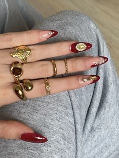 Cherry Wine Nails, Wine Nails, Cherry Wine, Nail Jewelry, Going Viral, Jewelry Essentials, Nails 2024, Stacked Jewelry, Jewelry Lookbook