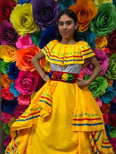 Womens Day Theme, Coco Theme Party, Jalisco Dress, Folklorico Dresses, Mexican Skirts, Womans Dress, Mexican Boho, Frida Kahlo Style, Mexican Embroidered Dress