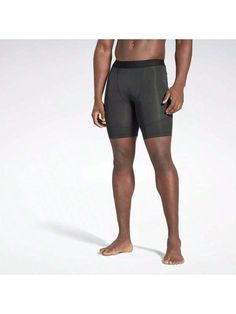 Get the support you need to power through your workout in these men's Reebok training briefs. Thepresn fit keeps your muscles stable and supple, and angled side seams give you dom of movement through squats and lateral lunges. Speedwick fabric helps you stayol, dry and focused. 
Compresn Briefs night black     Plain    Men Activewear, size features are:Bust: ,Length: ,Sleeve Length: Sportswear Boxer Briefs With Built-in Shorts For Training, Sporty Short Leg Boxer Briefs For Workout, Boxer Briefs With Built-in Shorts For Training, Training Sportswear Boxer Briefs With Built-in Shorts, Sporty Boxer Briefs With Light Support For Gym, Athleisure Boxer Briefs For Workout With Light Support, Athleisure Boxer Briefs With Medium Support For Workout, Sweat Resistant Stretch Boxer Briefs For Training, Sweat-resistant Stretch Boxer Briefs For Training