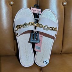 Brand: Juicy Couture Color: Blush Style #: Wj04387w Condition: New With Tags Rhinestone Slides, Juicy Couture Shoes, Couture Shoes, Color Blush, Gold Rhinestone, Pink Gold, Slide Sandals, Juicy Couture, Women's Shoes Sandals