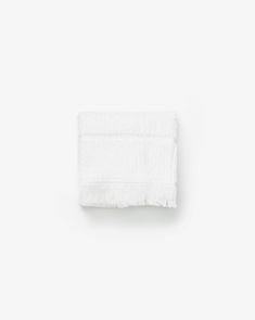 a white towel on a white background