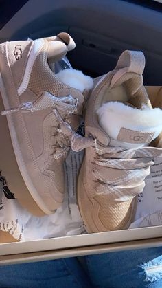 #uggs #winter #cuteshoes Swaggy Shoes, Uggs Aesthetic, Ugg Sneakers, Aesthetic Types, Shoe Ideas, Y2k Outfits