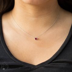 Pendant Ruby Necklace Diamond And Ruby Necklace by AviantiJewelry Red Ruby Necklace, Ruby And Diamond Necklace, Necklace Ruby, Halo Necklace, Ruby Pendant, Necklace Diamond, Necklace Red, Ruby Necklace, Ruby Jewelry