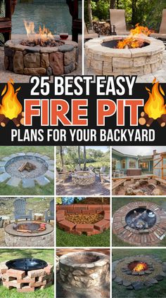 the 25 best easy fire pit plans for your backyard