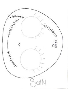 a drawing of an eyeball with the words sully on it and two eyes