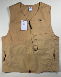 Nike Sportswear Tech Pack Unlined Vest With Bag New with tags Mens Size Medium Smoke free home Nike Vest, Pocket Vest, Cargo Vest, Men Jackets, Tech Pack, Vests Mens, Urban Wear, Street Wear Urban, Nike Air Zoom