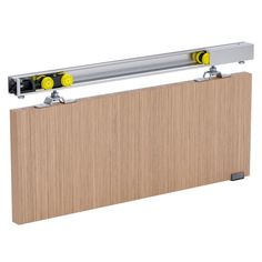 an image of a sliding door with two rollers on it