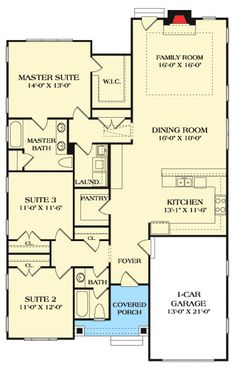 the floor plan for a two story house