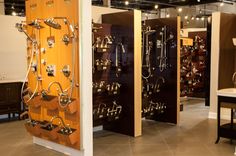 a room filled with lots of different types of jewelry hanging on the walls and doors