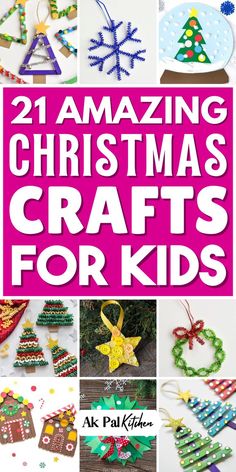 Christmas crafts for kids are a fun way to get into the holiday spirit. From simple Christmas crafts for toddlers to DIY Christmas ornaments for kids, we've them all. Try easy Christmas tree crafts, Christmas paper crafts, or homemade Christmas cards to make unique Christmas decorations. Perfect for preschoolers and families alike, these Christmas craft ideas are quick, budget-friendly, and great for creating lasting memories. Get started with these kid-friendly holiday craft projects! Homemade Christmas Tree Decorations, Fun Christmas Crafts For Kids, Easy Kids Christmas, Easy Christmas Crafts For Kids, Homemade Christmas Tree, Easy Christmas Ornaments, Christmas Craft Kit, Kids Christmas Ornaments