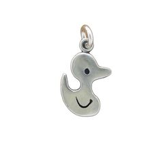 Sterling Duck Necklace | Mark Poulin Playful Adjustable Silver Charm Necklace, Charm Necklace Silver, Rubber Ducky, Charm Necklace, Silver Jewelry, Chain, Sterling Silver, Pendant, Silver