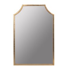 an ornate gold framed mirror on a white background with clipping for text or image