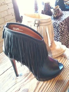 Mode Shoes, Trending Womens Shoes, Fringe Booties, Ankle Shoes, Riding Boot, Shoes Collection, Most Wanted