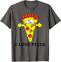 the simpsons pizza shirt that says i love pizza