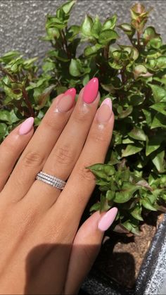 Valentine Nails, Colorful Nails, Summery Nails, Simple Acrylic Nails, Classy Acrylic Nails, Heart Nails, Funky Nails, Pretty Acrylic Nails